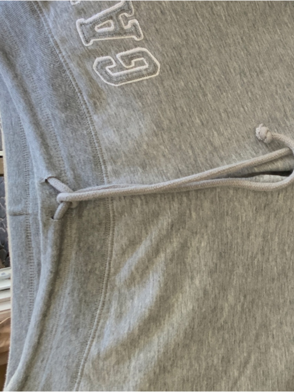 GAP Heather Gray Cozy Sweatpants with Drawstring - Picture 3 of 6